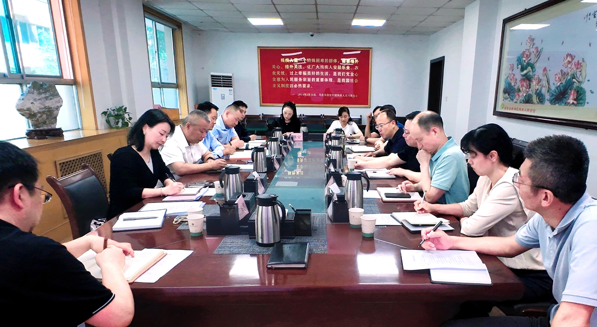 强盛一行赴西安市残疾人结合会发展专题调延转—共商残疾人康复养老事业发展，索求科技助残服务新模式